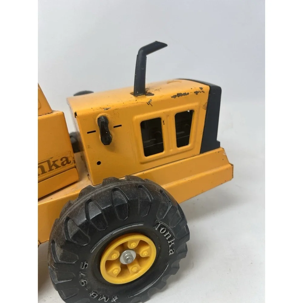 Vintage 1970s‎ Pressed Steel Mighty Tonka Road Grader #3945 XMB 975 Works Well